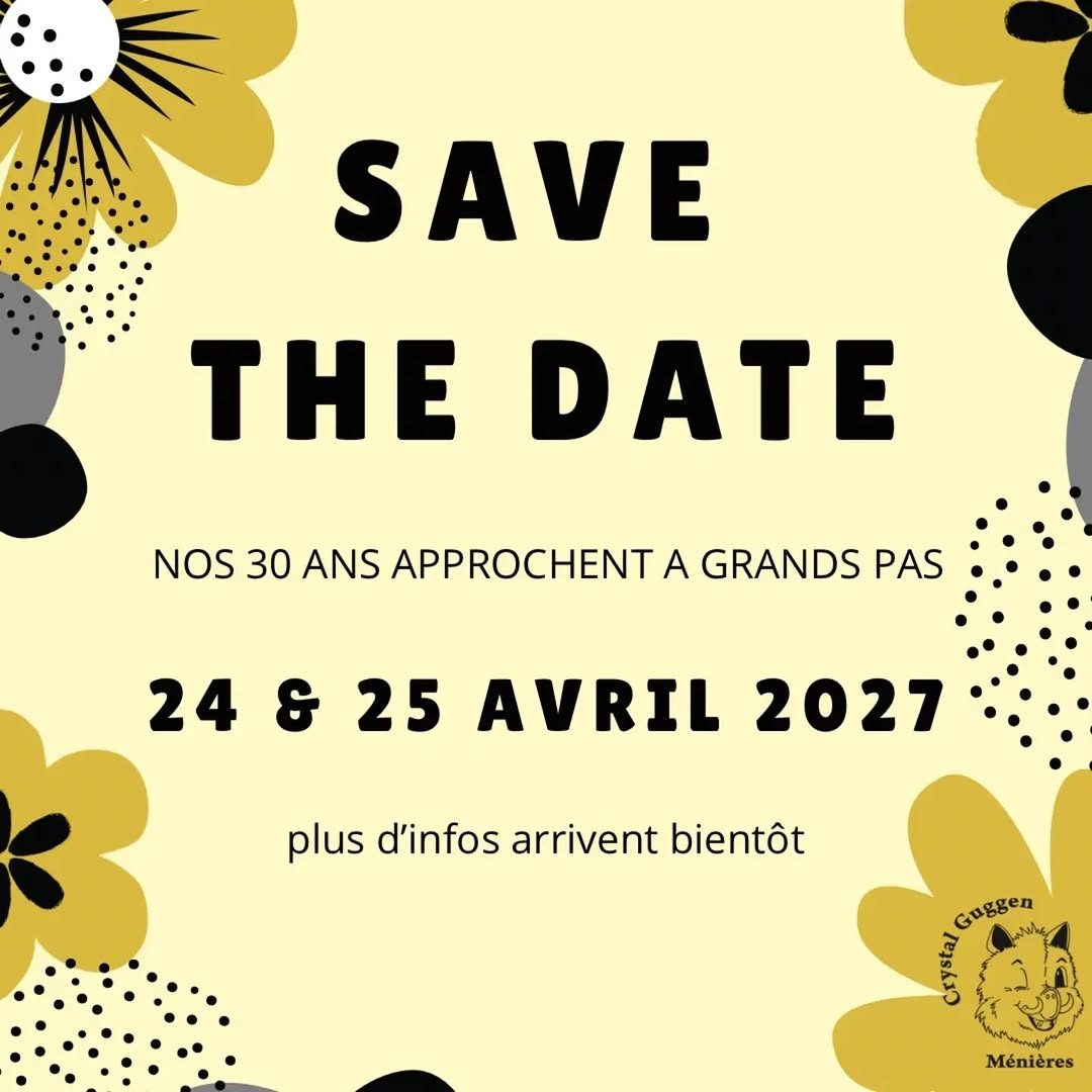 Affiche de 30 ans de la Crystal Guggen Ménières