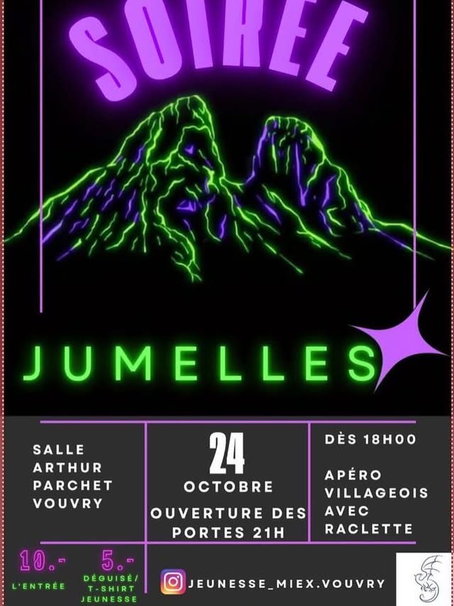 Affiche de Soirée Jumelles à Vouvry